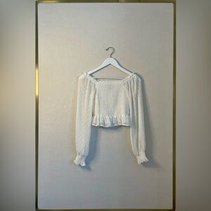 Bloomingdale's exclusive Aqua girl white top